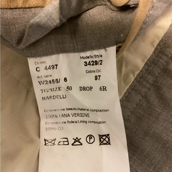 Angelo Nardelli Wool Tan Jacket With Suede Trim Size 50 Italian,/38 US - Picture 2 of 10